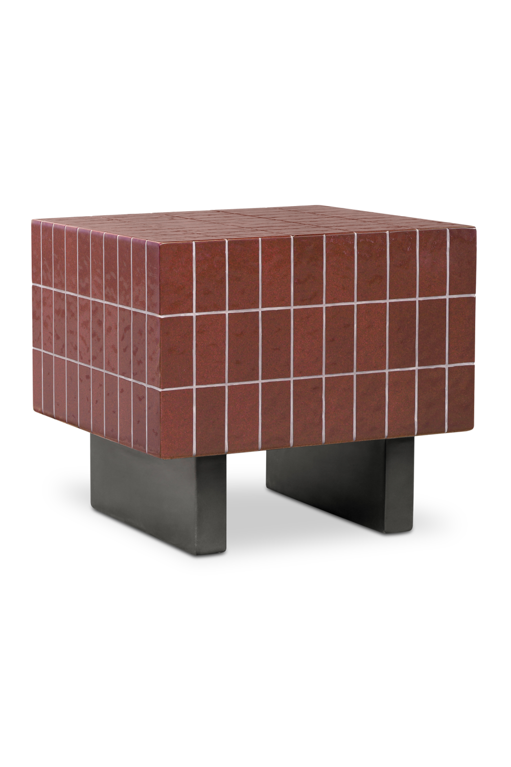 Modern European furniture - Glazed Concrete Outdoor Side Table - www.oroa.com | Oroa.com