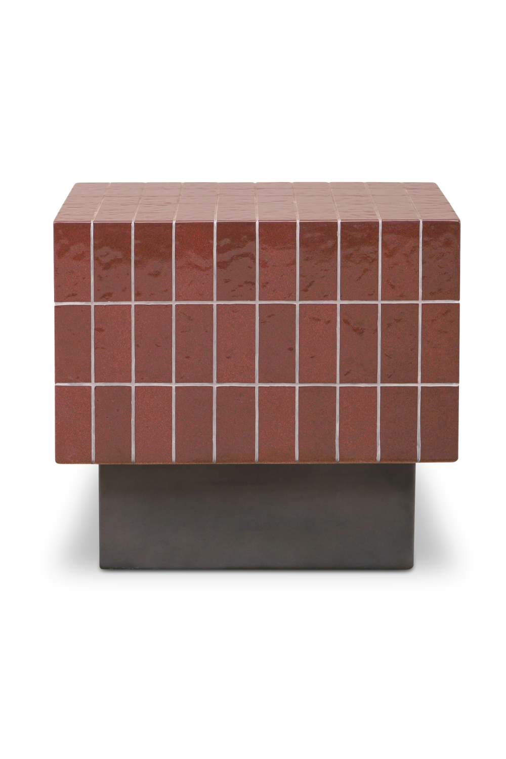 Modern European furniture - Glazed Concrete Outdoor Side Table - www.oroa.com | Oroa.com