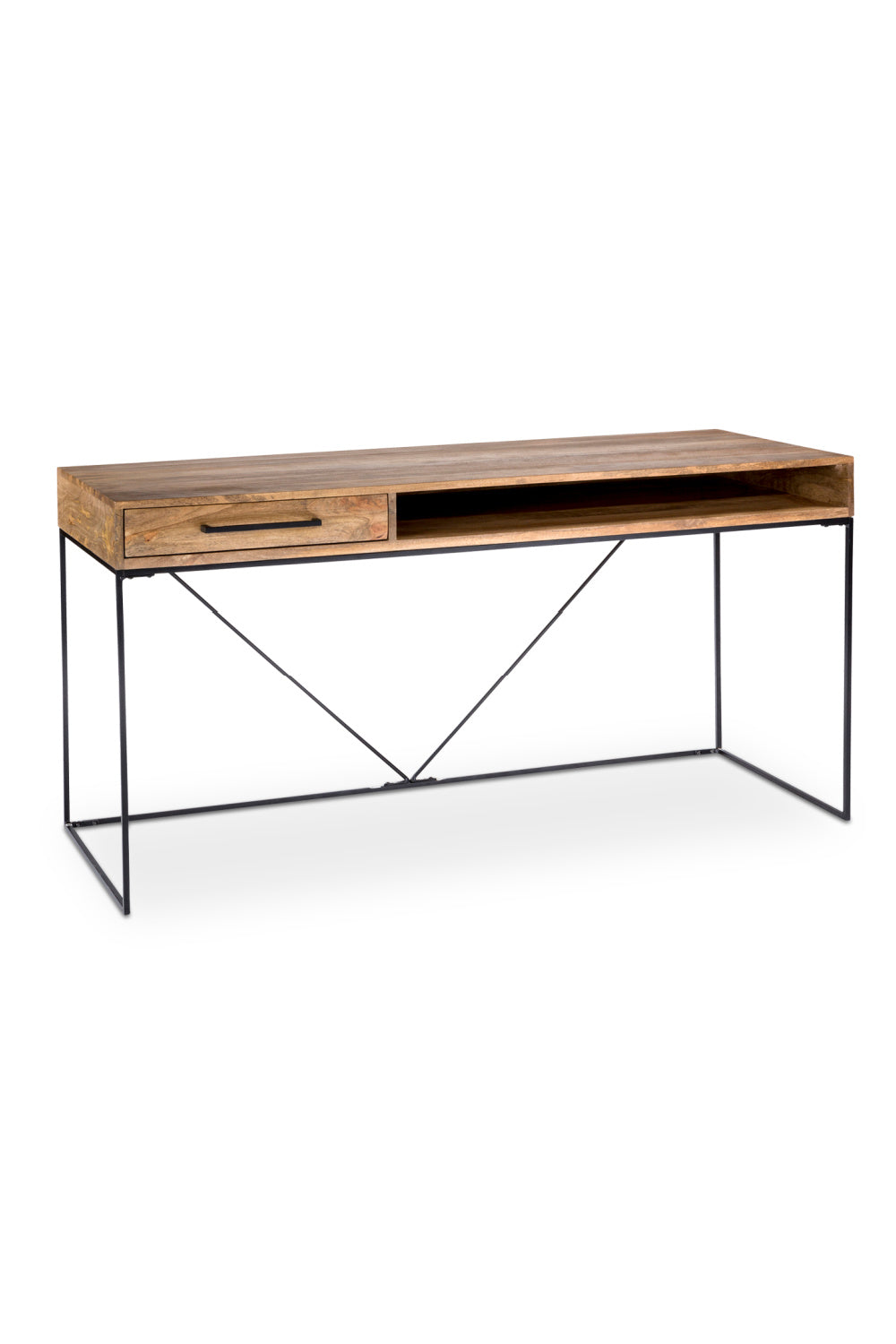 Modern European furniture - Mango Wood 1-Drawer Desk - www.oroa.com | Oroa.com