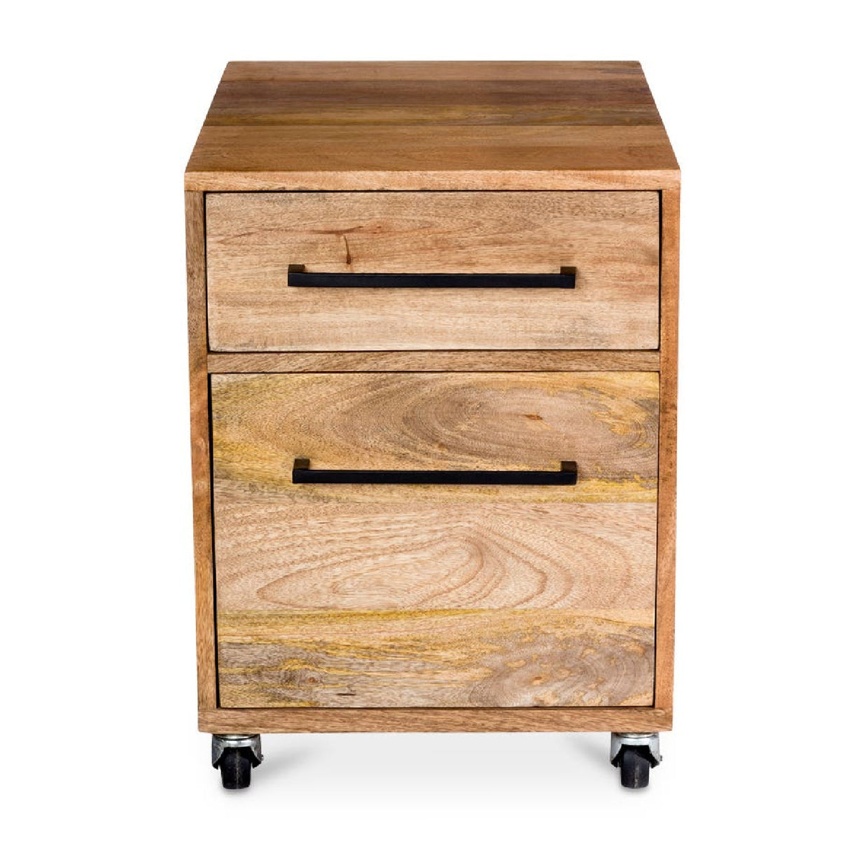 Modern European furniture - Wooden 2-Drawer Mobile Filing Cabinet - www.oroa.com | Oroa.com
