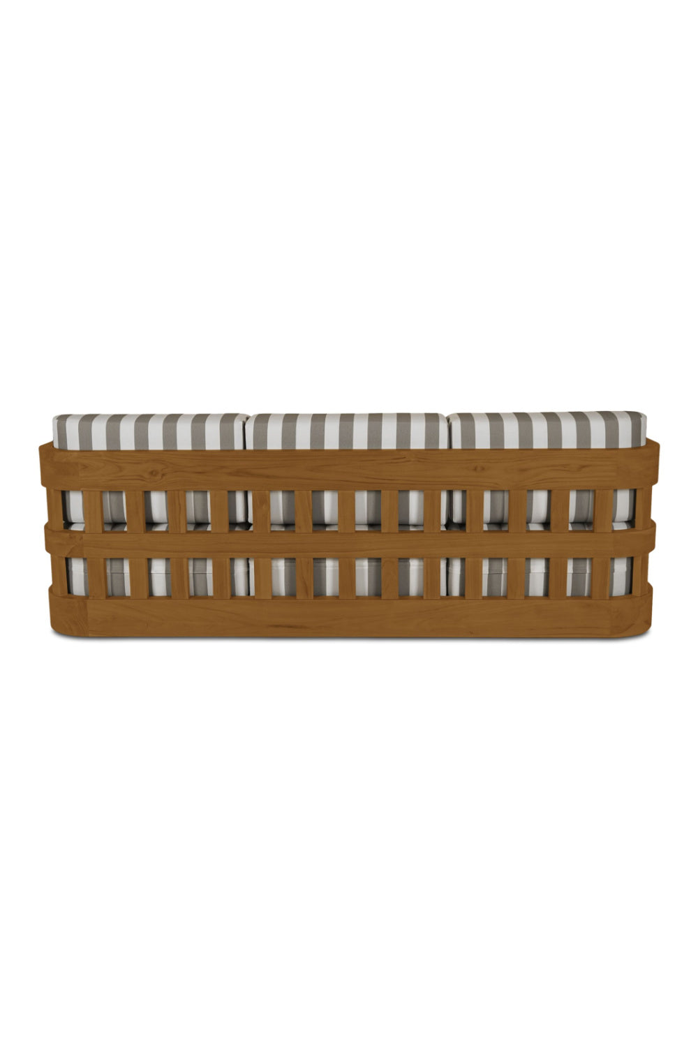 Modern European furniture - Stripe Cushioned Outdoor Sofa - www.oroa.com | Oroa.com