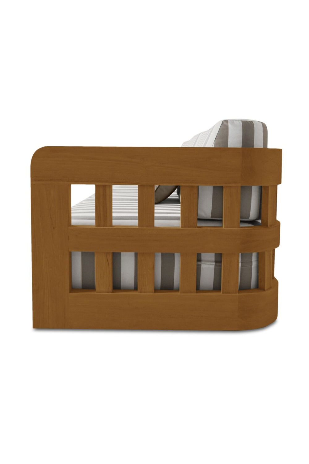 Modern European furniture - Stripe Cushioned Outdoor Sofa - www.oroa.com | Oroa.com