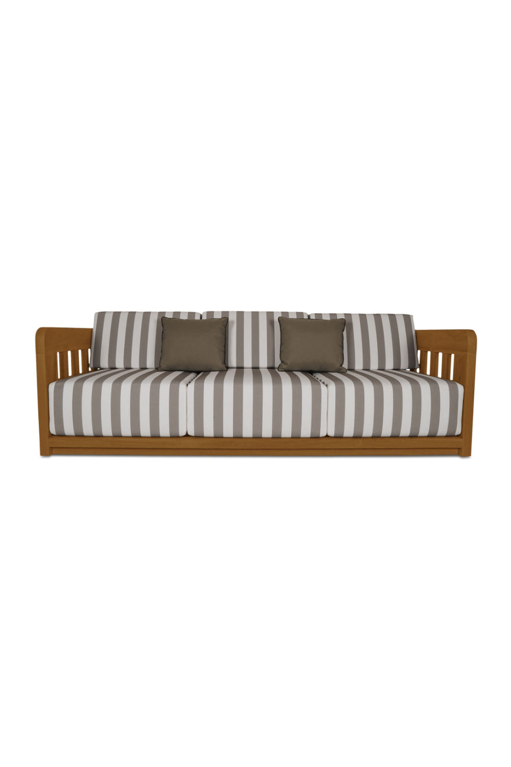 Modern European furniture - Stripe Cushioned Outdoor Sofa - www.oroa.com | Oroa.com
