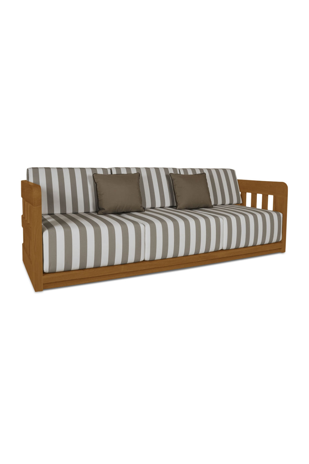 Modern European furniture - Stripe Cushioned Outdoor Sofa - www.oroa.com | Oroa.com