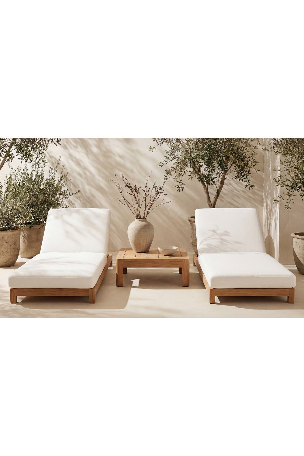 Modern European furniture - Solid Teak Outdoor Side Table - www.oroa.com | Oroa.com
