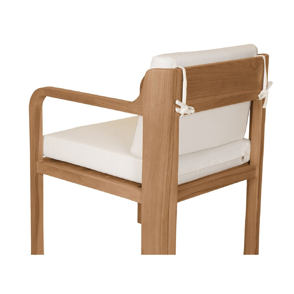 Modern European furniture - White Padded Outdoor Dining Chair - www.oroa.com | Oroa.com
