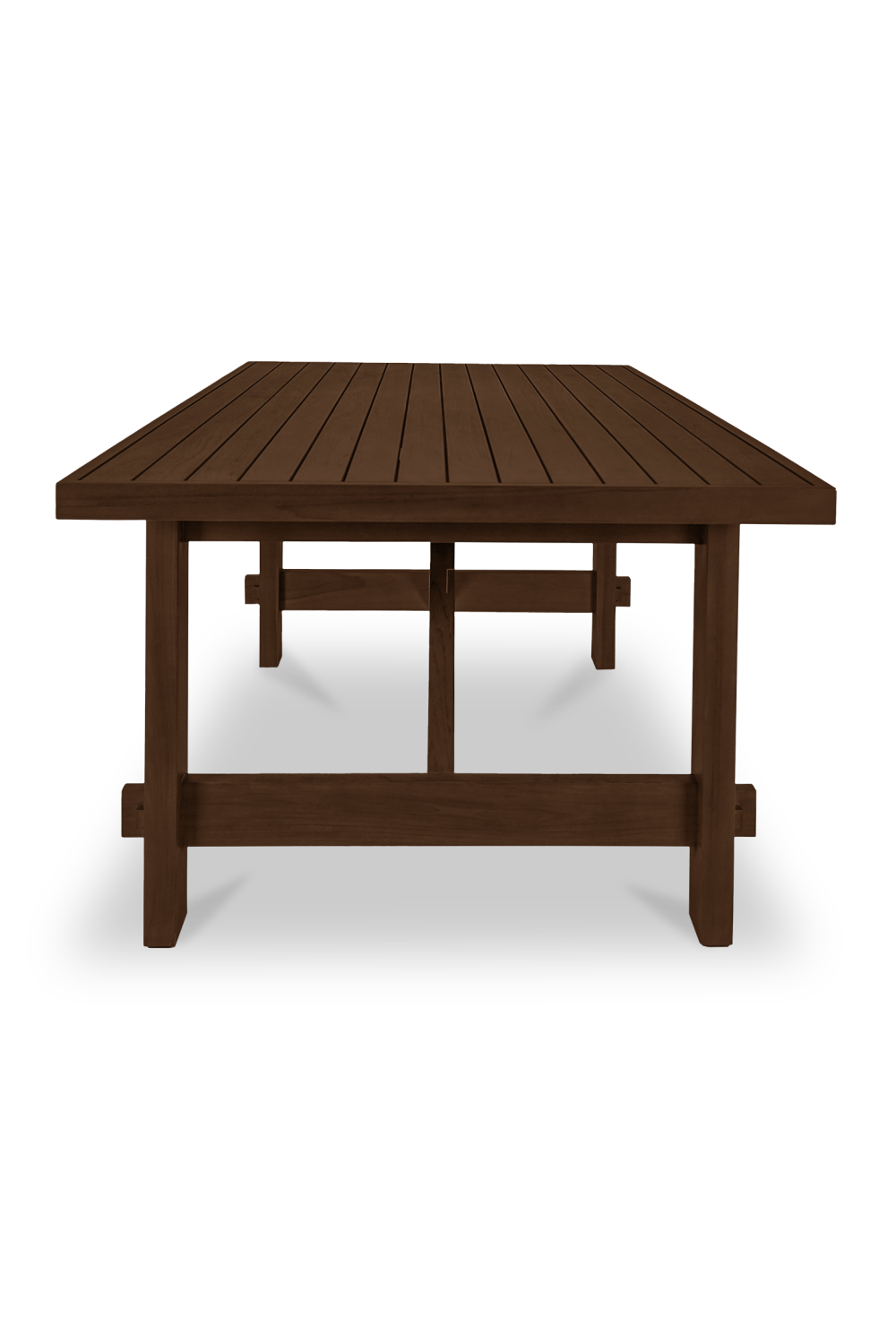 Modern European furniture - Slatted Teak Outdoor Dining Table - www.oroa.com | Oroa.com