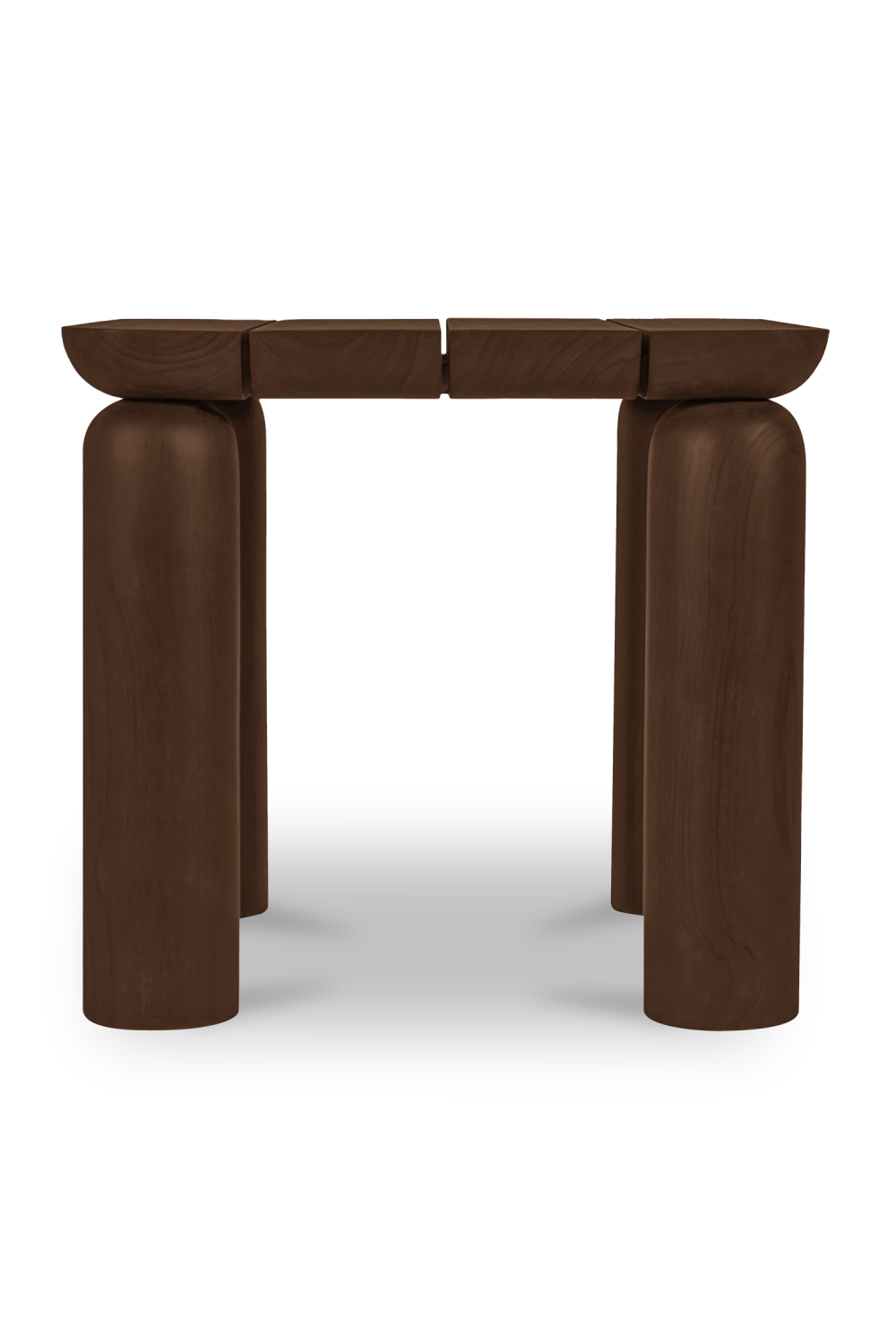 Modern European furniture - Brown Teak Outdoor Side Table - www.oroa.com | Oroa.com