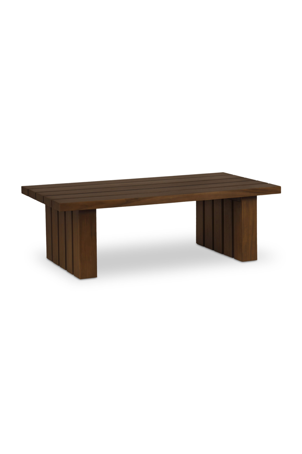 Modern European furniture - Slatted Teak Outdoor Coffee Table - www.oroa.com | Oroa.com