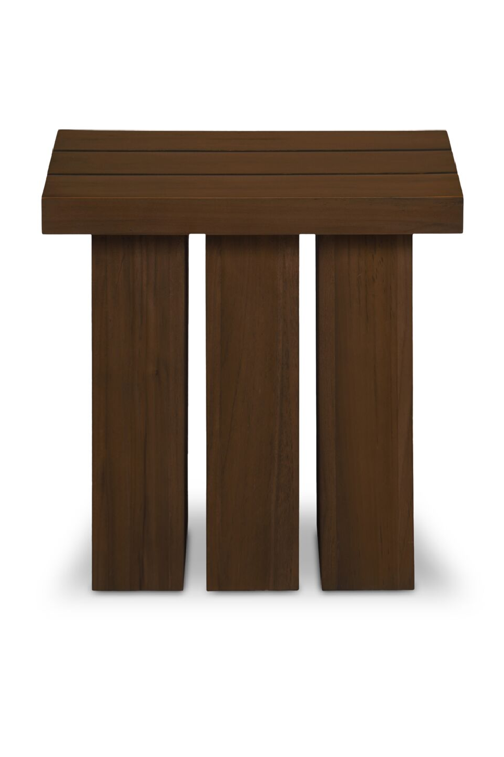 Modern European furniture - Slatted Teak Outdoor Side Table - www.oroa.com | Oroa.com