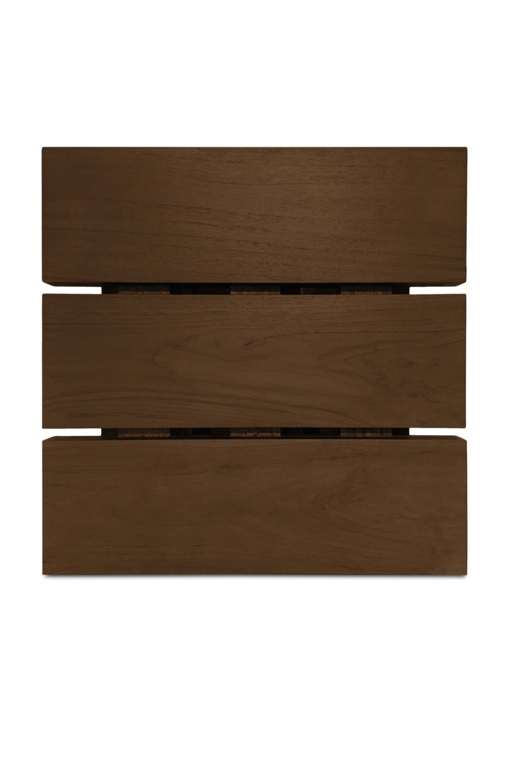 Modern European furniture - Slatted Teak Outdoor Side Table - www.oroa.com | Oroa.com
