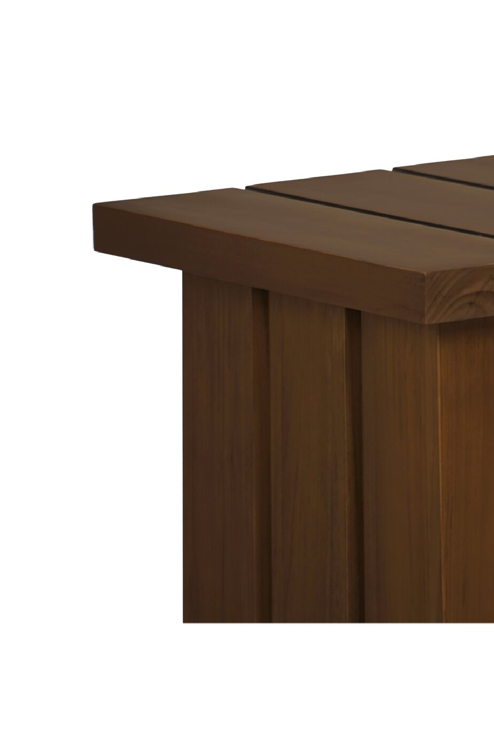 Modern European furniture - Slatted Teak Outdoor Side Table - www.oroa.com | Oroa.com