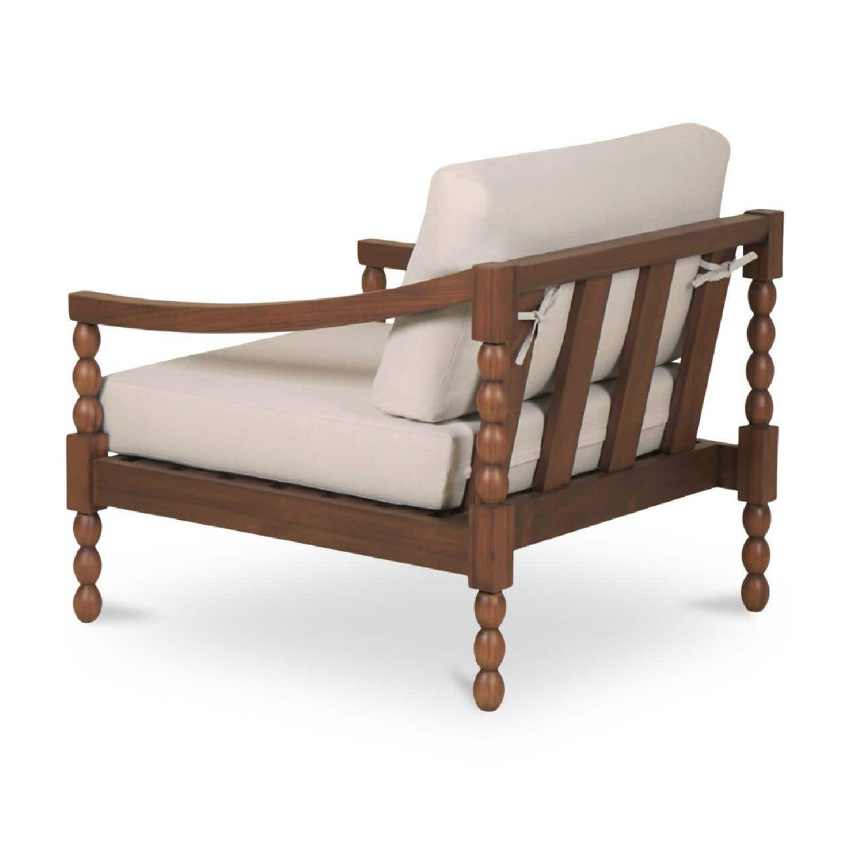 Modern European furniture - Turned-Leg Teak Outdoor Accent Chair - www.oroa.com | Oroa.com