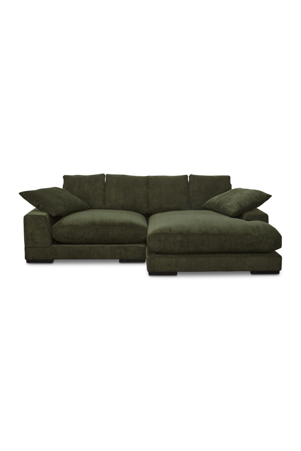 Modern European furniture - Dark Green Sectional Sofa - www.oroa.com | Oroa.com