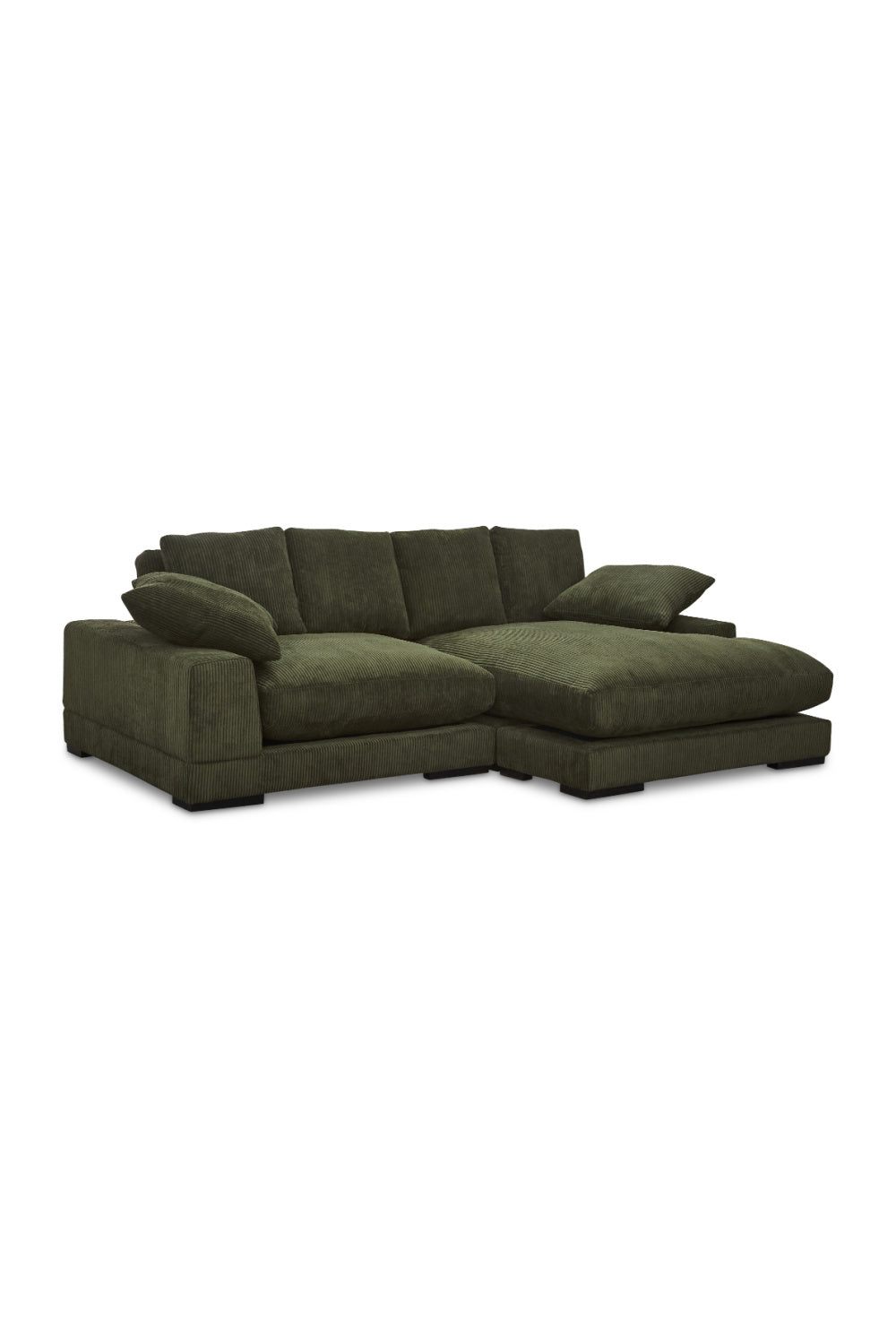 Modern European furniture - Dark Green Sectional Sofa - www.oroa.com | Oroa.com
