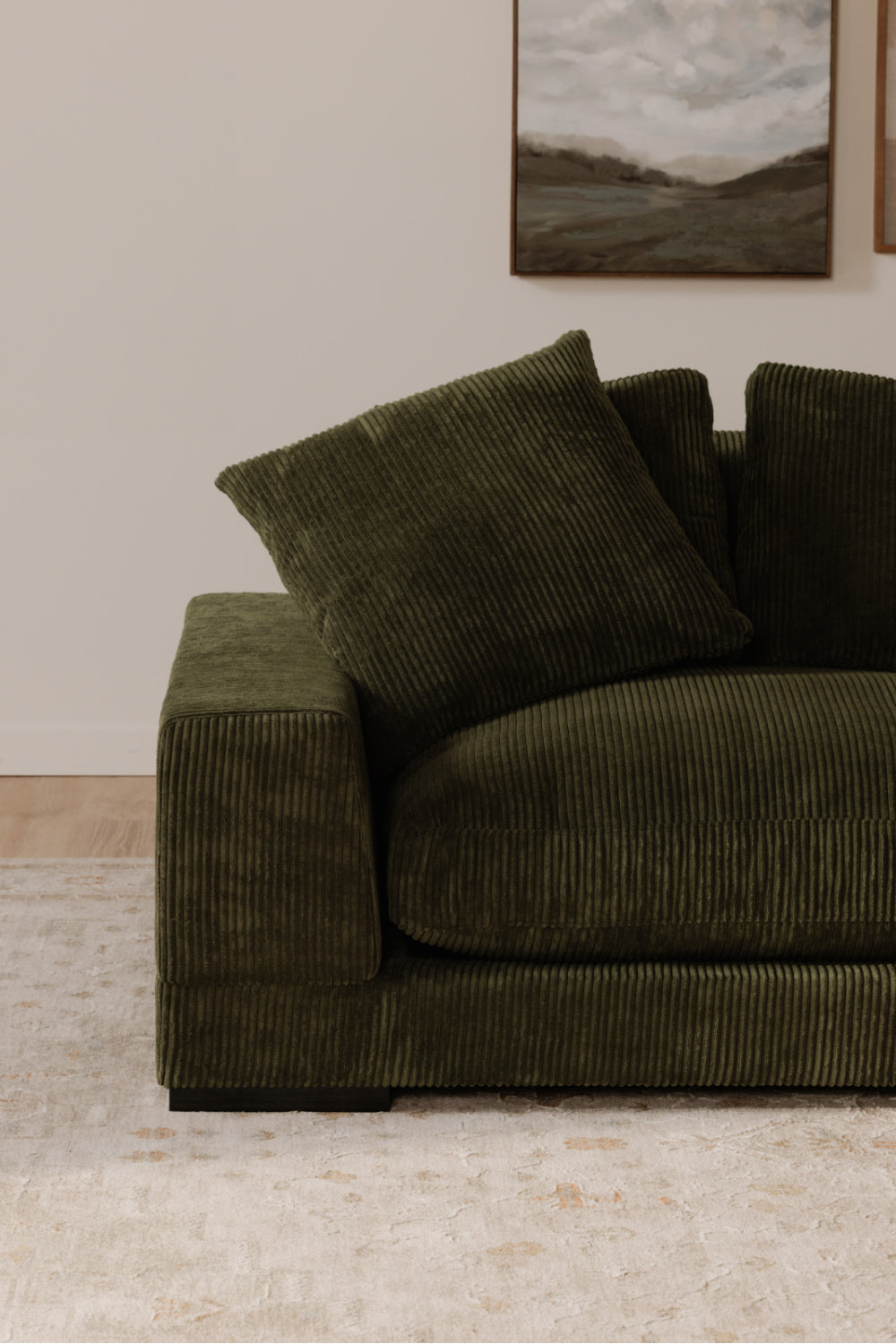 Modern European furniture - Dark Green Sectional Sofa - www.oroa.com | Oroa.com