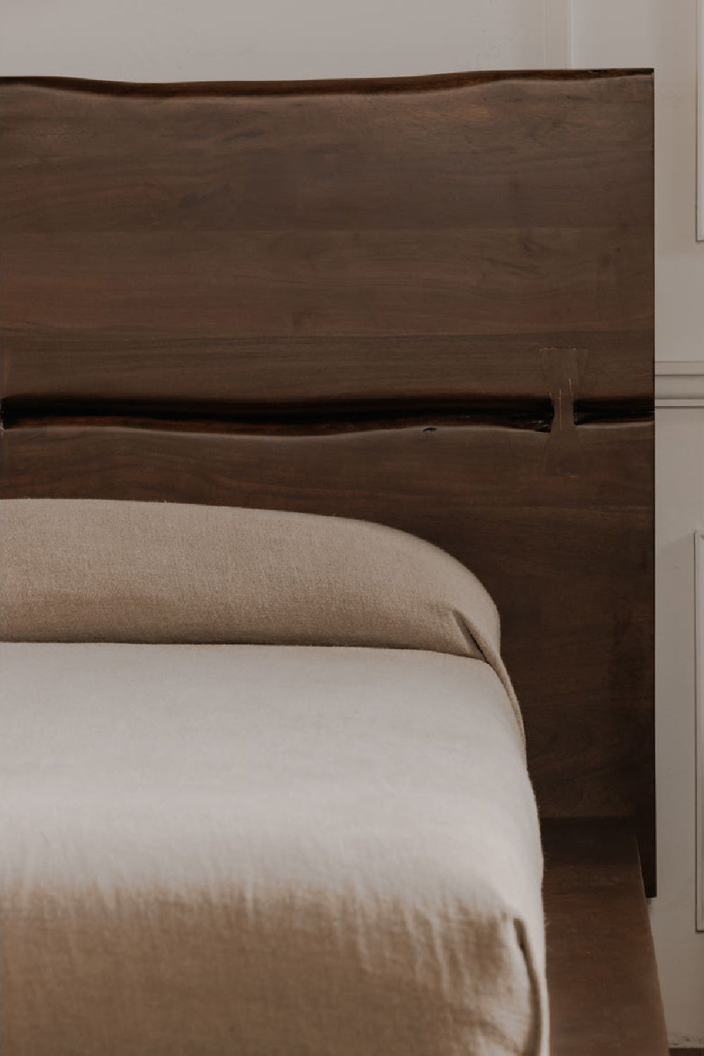 Modern European furniture - Brown Solid Acacia Bed - www.oroa.com | Oroa.com