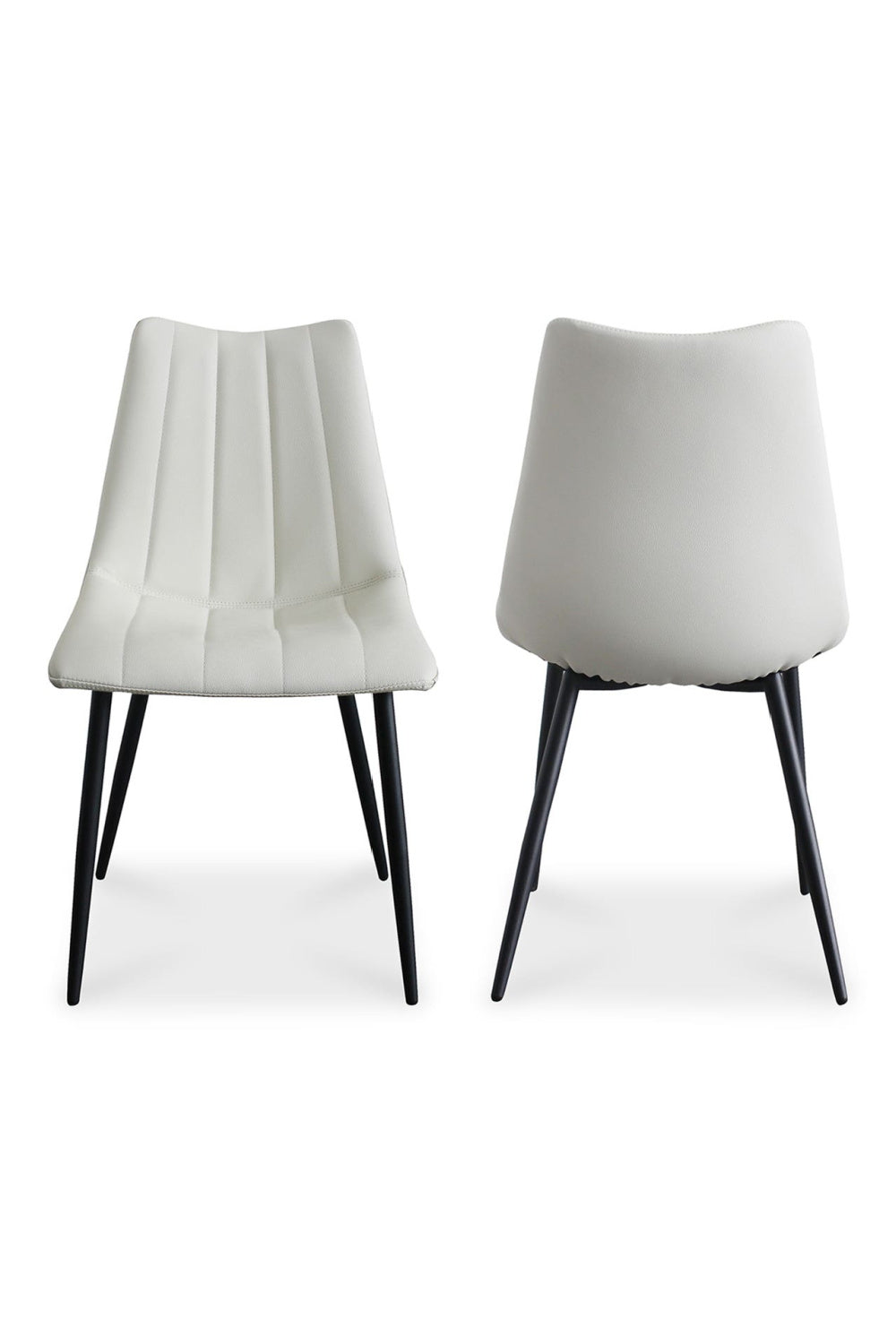 Modern European furniture - Vertical Stitched Dining Chairs (2) - www.oroa.com | Oroa.com