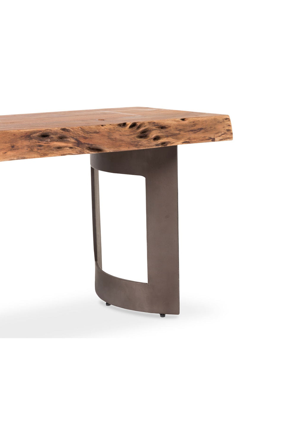 Modern European furniture - Brown Acacia Bench - www.oroa.com | Oroa.com