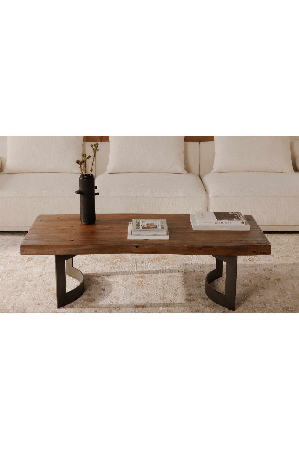 Modern European furniture - Brown Acacia Coffee Table - www.oroa.com | Oroa.com