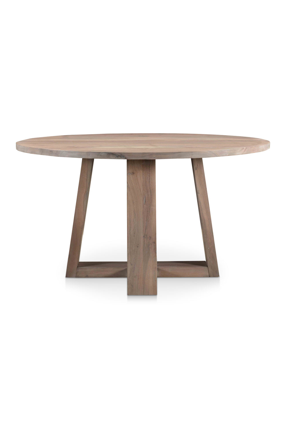 Modern European furniture - Whitewashed Acacia Round Dining Table - www.oroa.com | Oroa.com