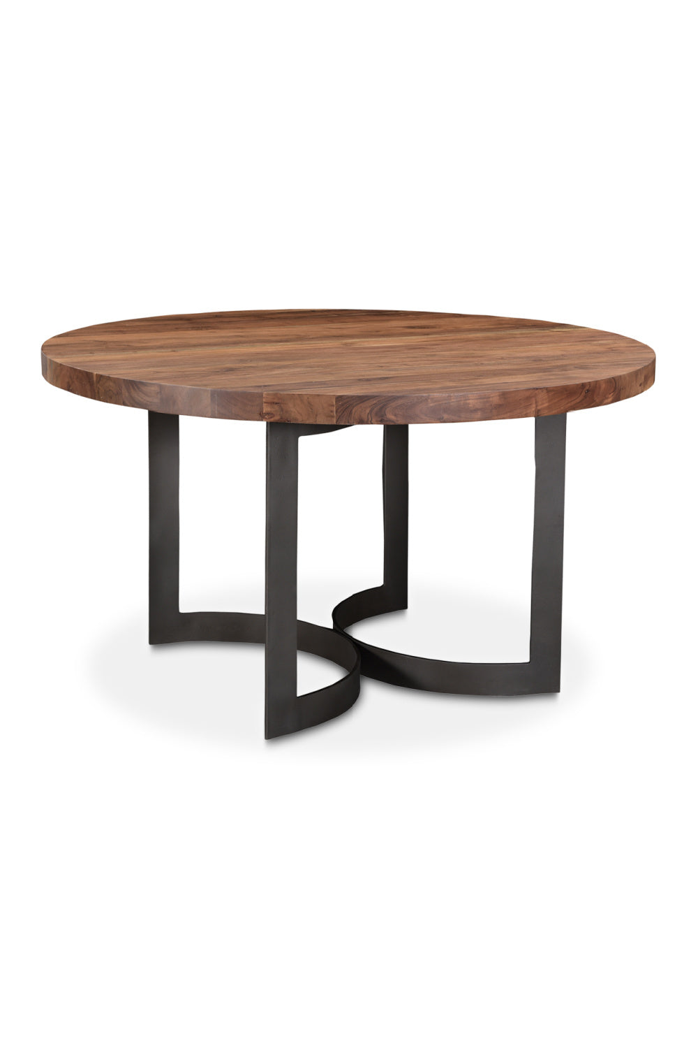 Brown Acacia Round Dining Table | Oroa.com