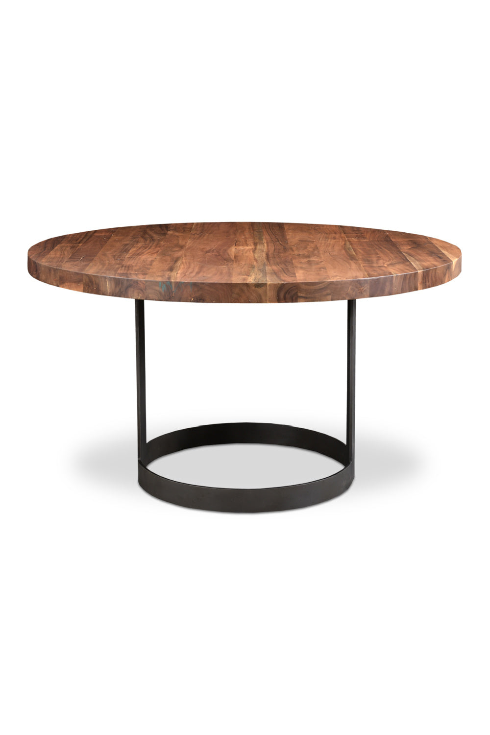 Brown Acacia Round Dining Table | Oroa.com