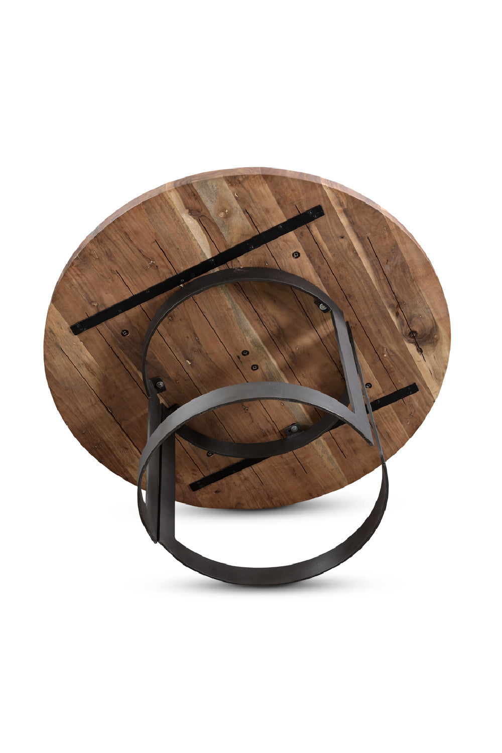 Brown Acacia Round Dining Table | Oroa.com