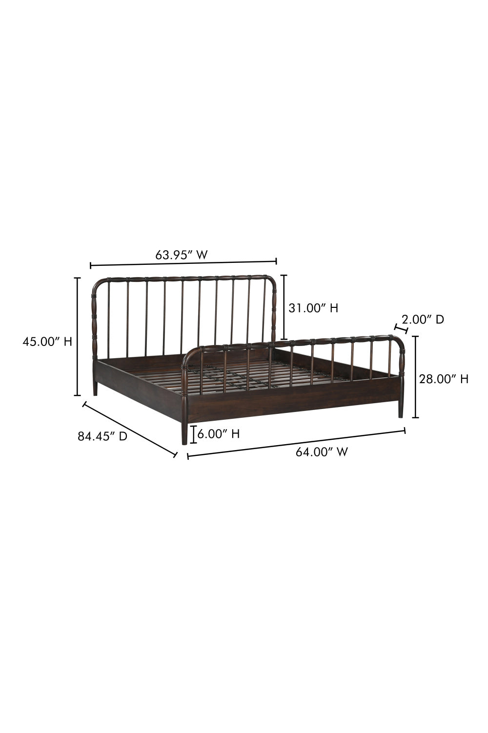 Modern European furniture - Acacia Wood Bed - www.oroa.com | Oroa.com