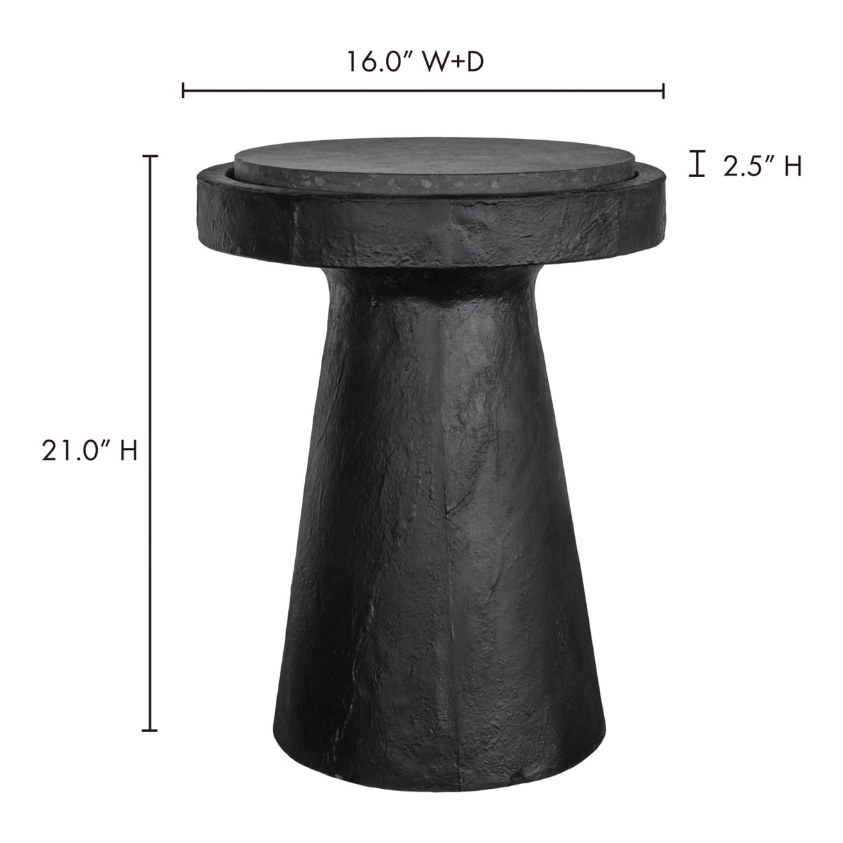 Modern European furniture - Indoor/Outdoor Terrazzo Accent Table - www.oroa.com | Oroa.com