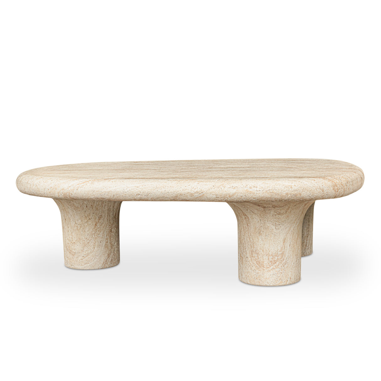 Modern European furniture - Travertine Look Indoor/Outdoor Coffee Table - www.oroa.com | Oroa.com