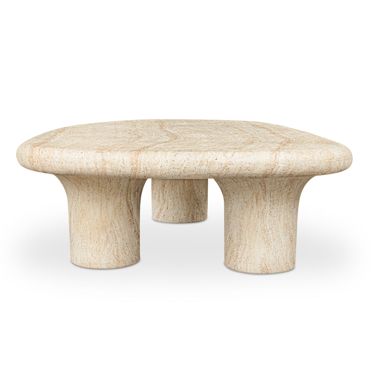 Modern European furniture - Travertine Look Indoor/Outdoor Coffee Table - www.oroa.com | Oroa.com
