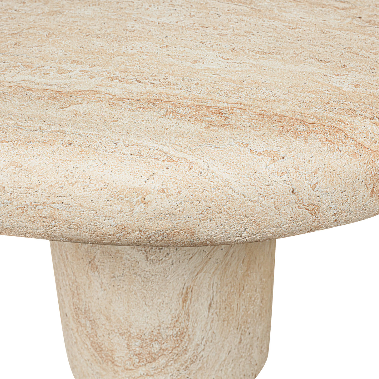 Modern European furniture - Travertine Look Indoor/Outdoor Coffee Table - www.oroa.com | Oroa.com