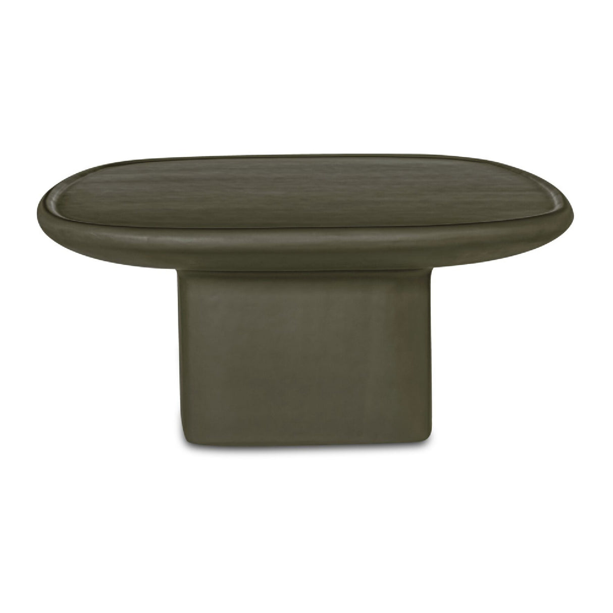 Modern European furniture - Oval Concrete Outdoor Coffee Table - www.oroa.com | Oroa.com