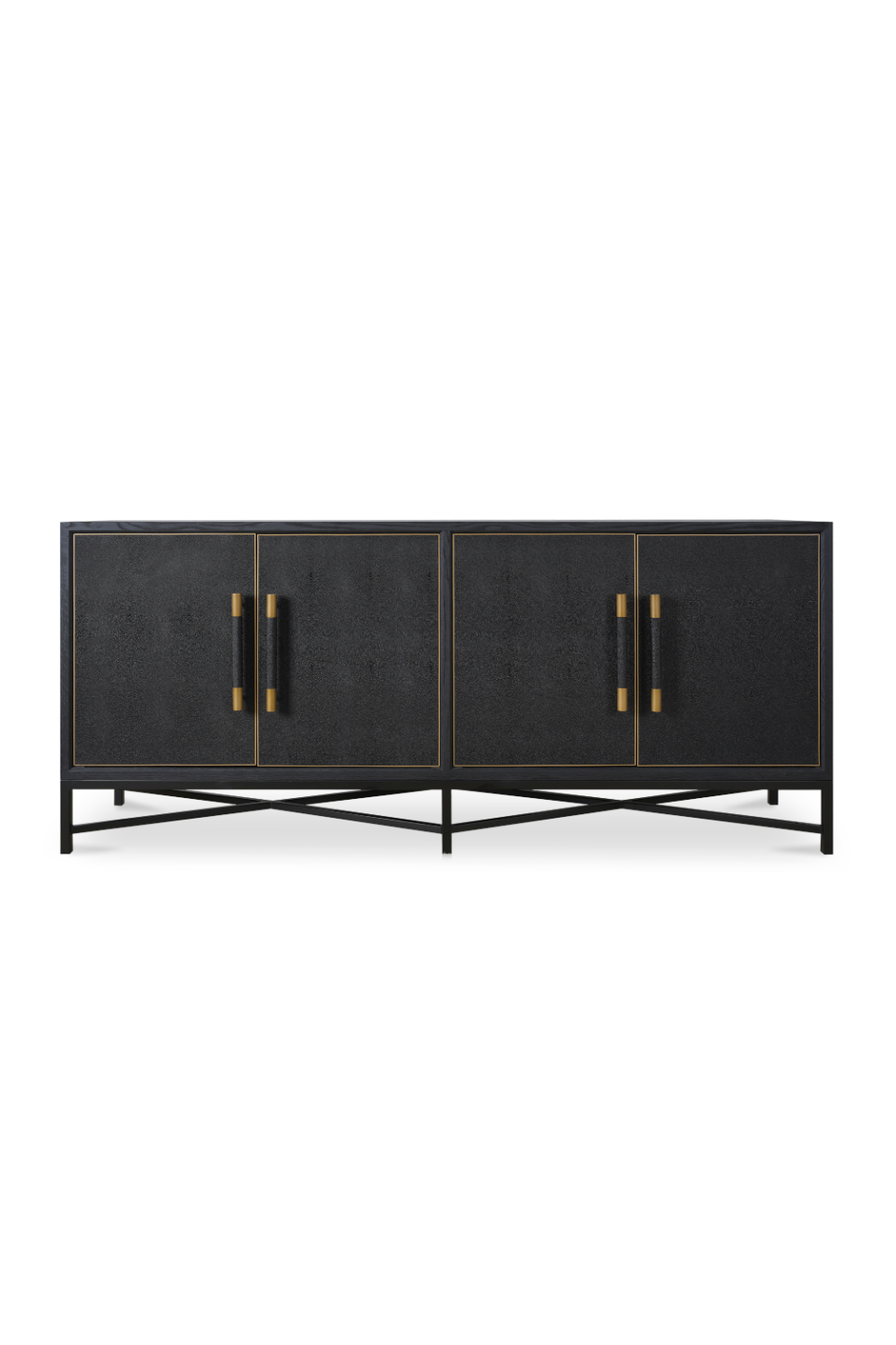 Modern European furniture - Vegan Leather 4-Door Sideboard - www.oroa.com | Oroa.com