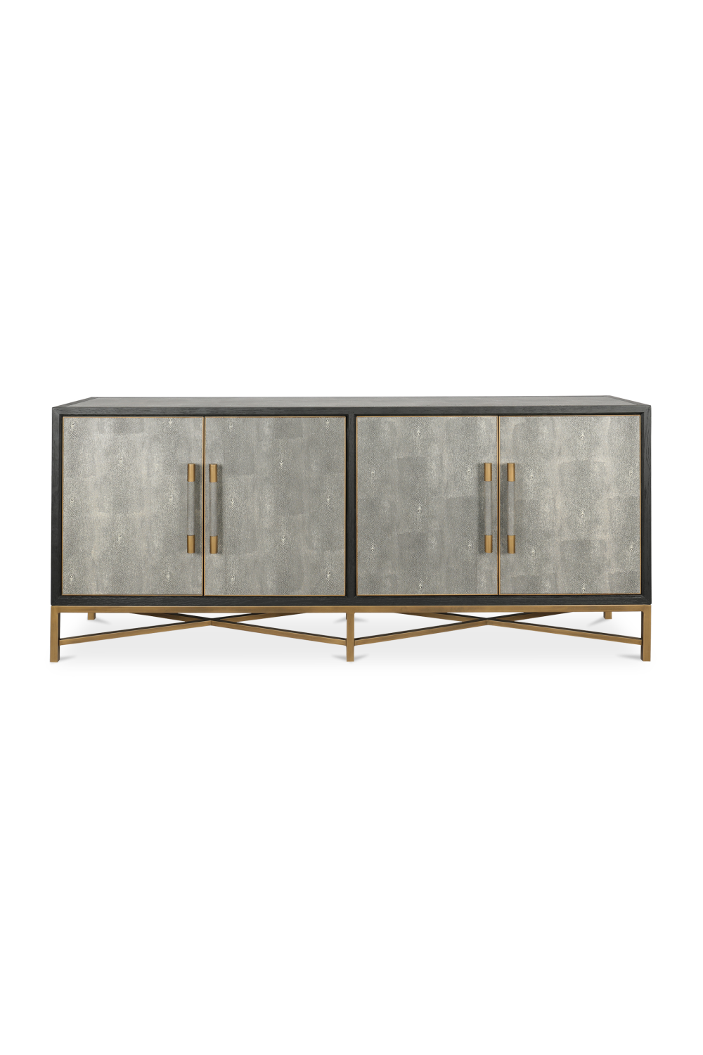 Modern European furniture - Vegan Leather 4-Door Sideboard - www.oroa.com | Oroa.com