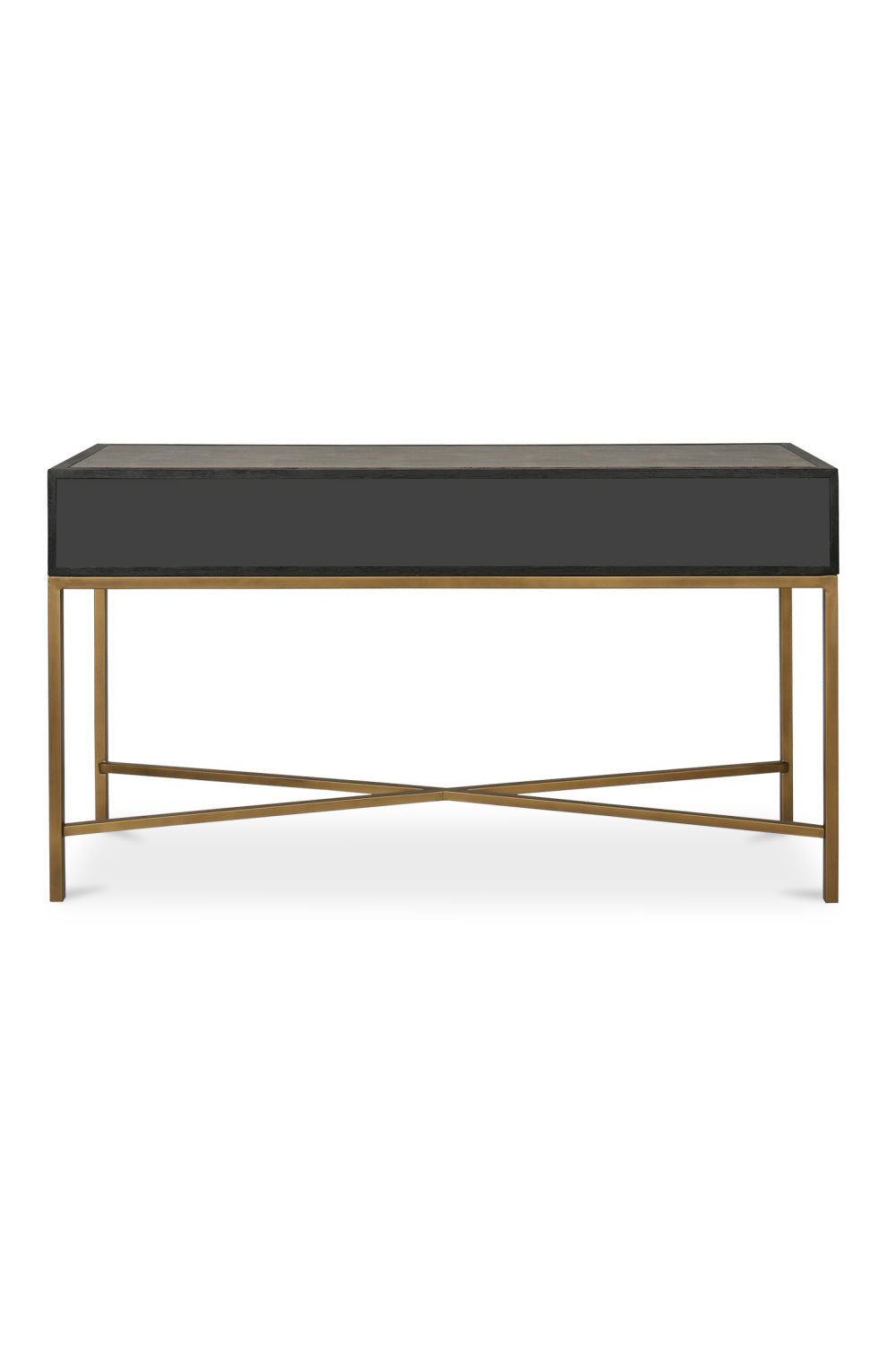 Modern European furniture - Gray Shagreen 2-Drawer Console Table - www.oroa.com | Oroa.com