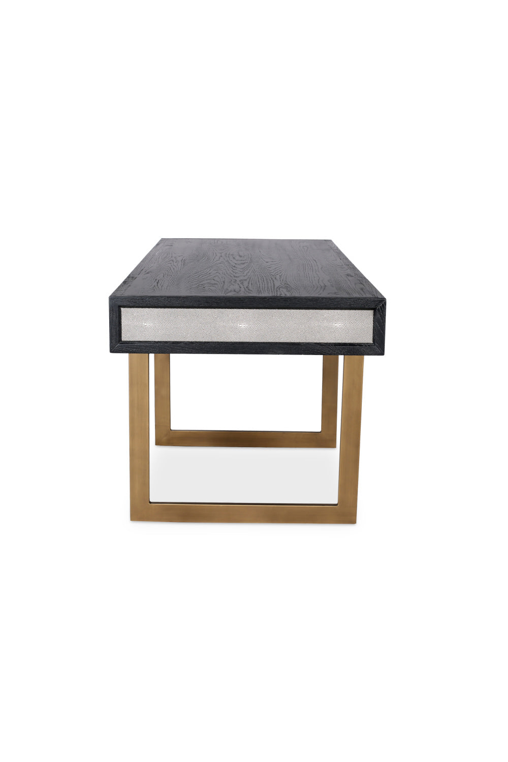Modern European furniture - Gray Shagreen 2-Drawer Desk - www.oroa.com | Oroa.com