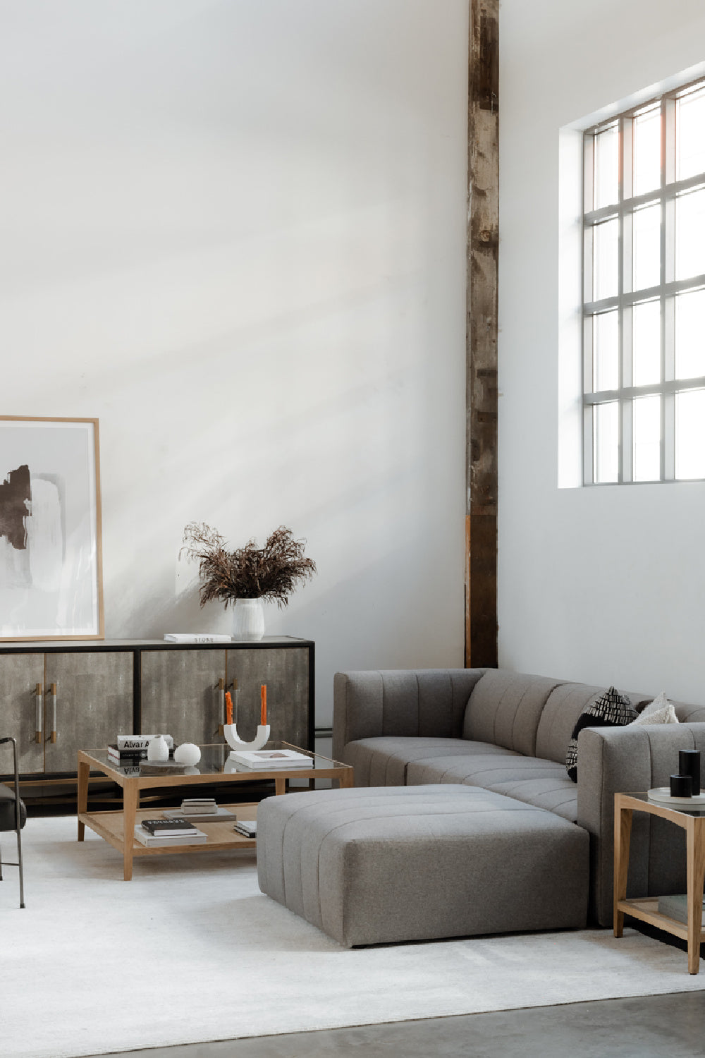 Modern European furniture - Glass & Cane Coffee Table - www.oroa.com | Oroa.com