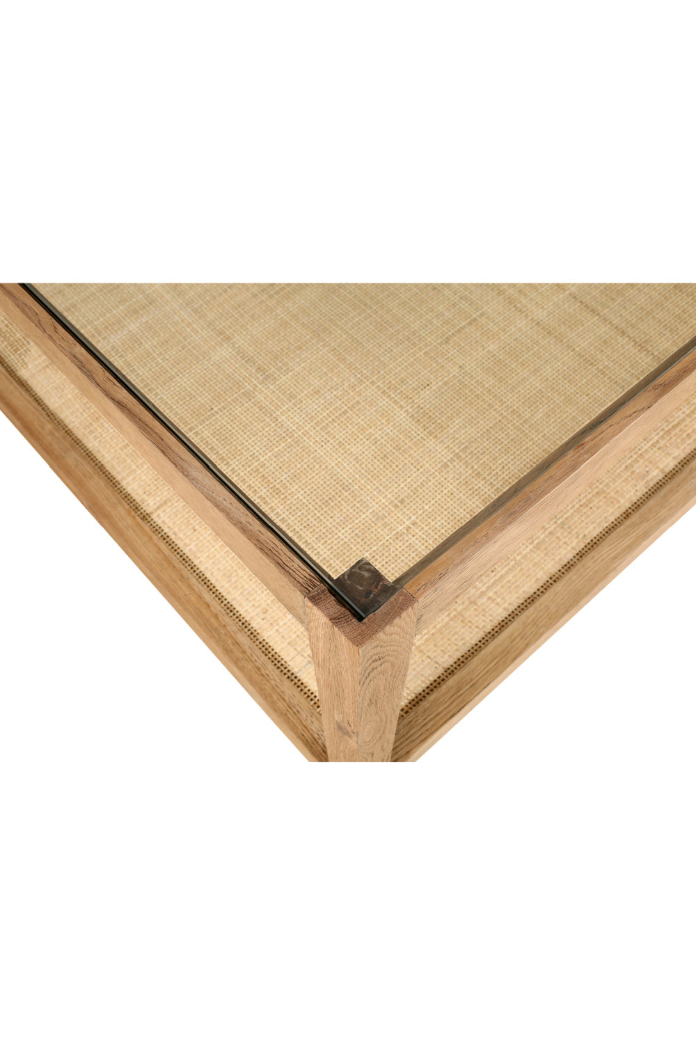 Modern European furniture - Glass & Cane Coffee Table - www.oroa.com | Oroa.com