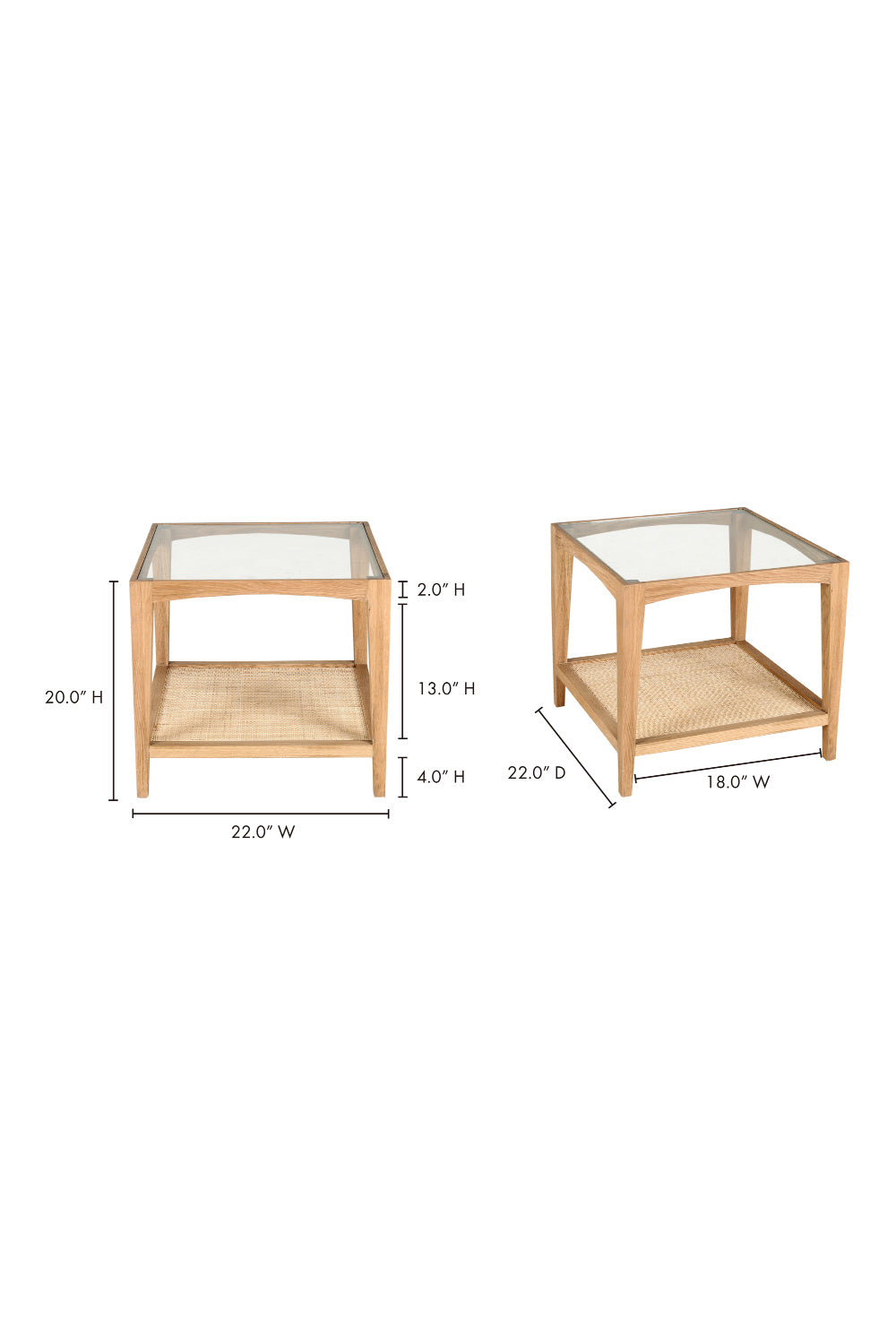 Modern European furniture - Cane Shelf Side Table - www.oroa.com | Oroa.com