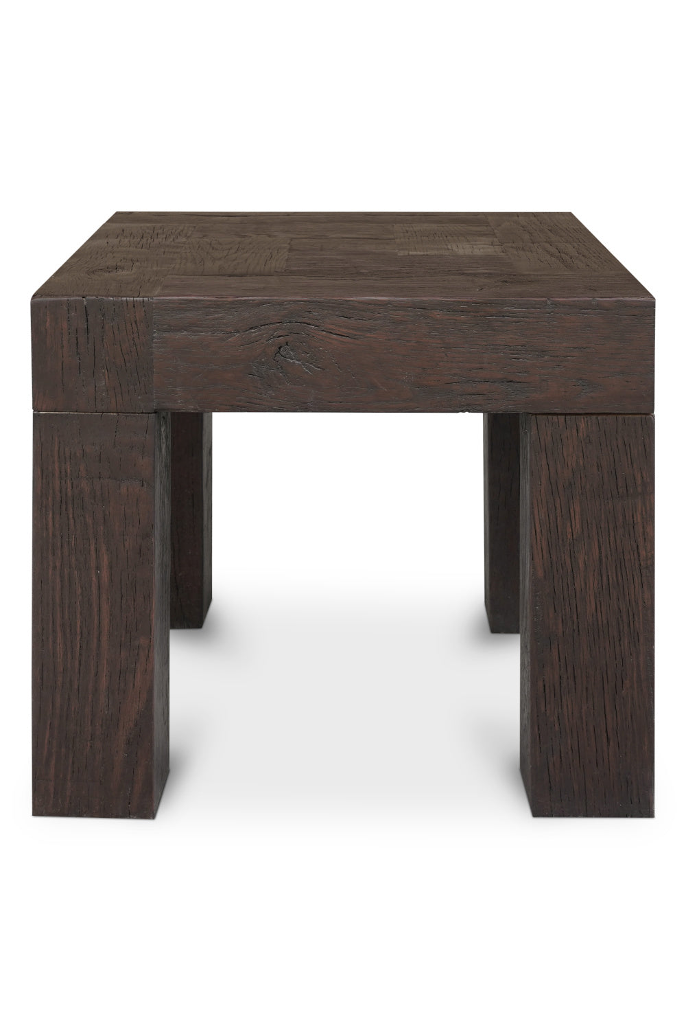 Modern European furniture - Rustic Oak Square Side Table - www.oroa.com | Oroa.com