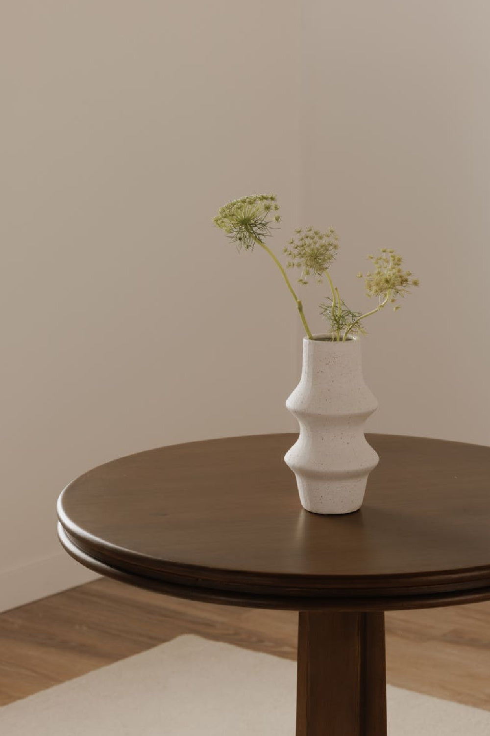Modern European furniture - Brown Pine Pedestal Coffee Table - www.oroa.com | Oroa.com
