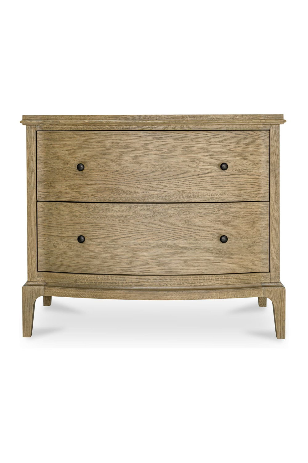 Modern European furniture - Brown Oak 2-Drawer Nightstand - www.oroa.com | Oroa.com