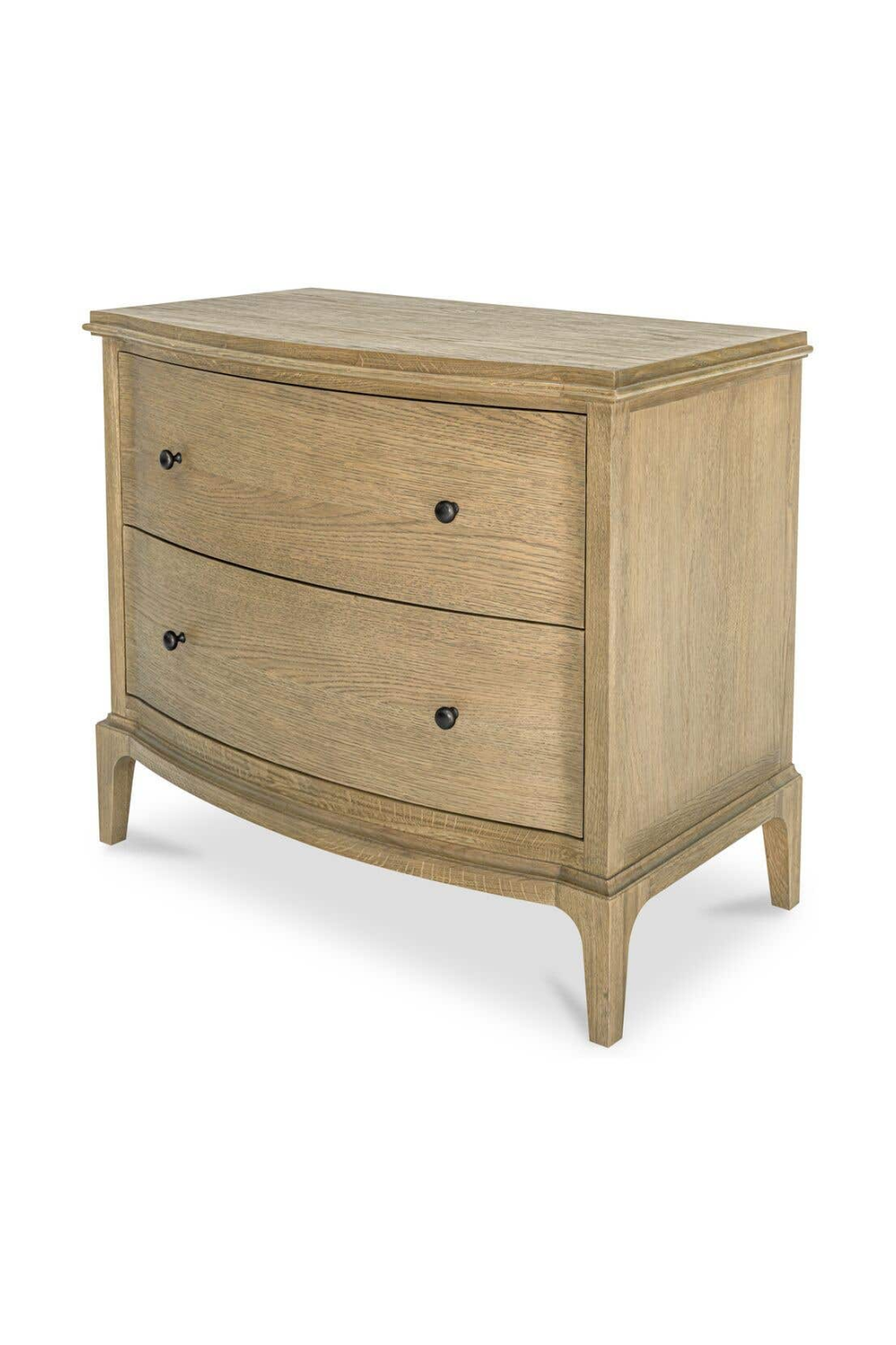 Modern European furniture - Brown Oak 2-Drawer Nightstand - www.oroa.com | Oroa.com
