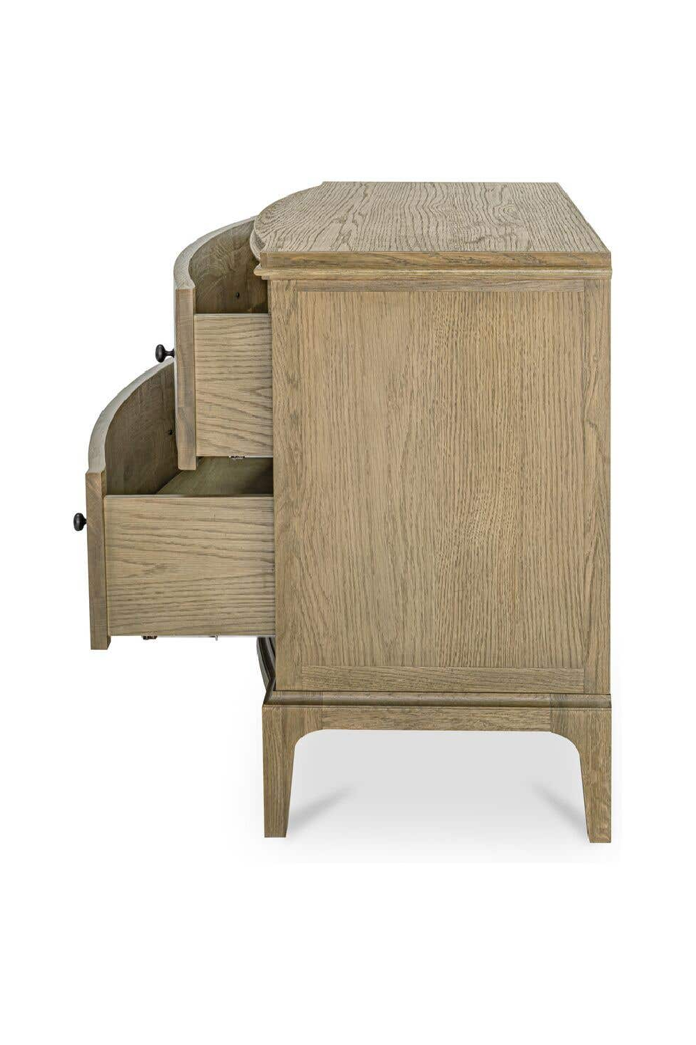 Modern European furniture - Brown Oak 2-Drawer Nightstand - www.oroa.com | Oroa.com