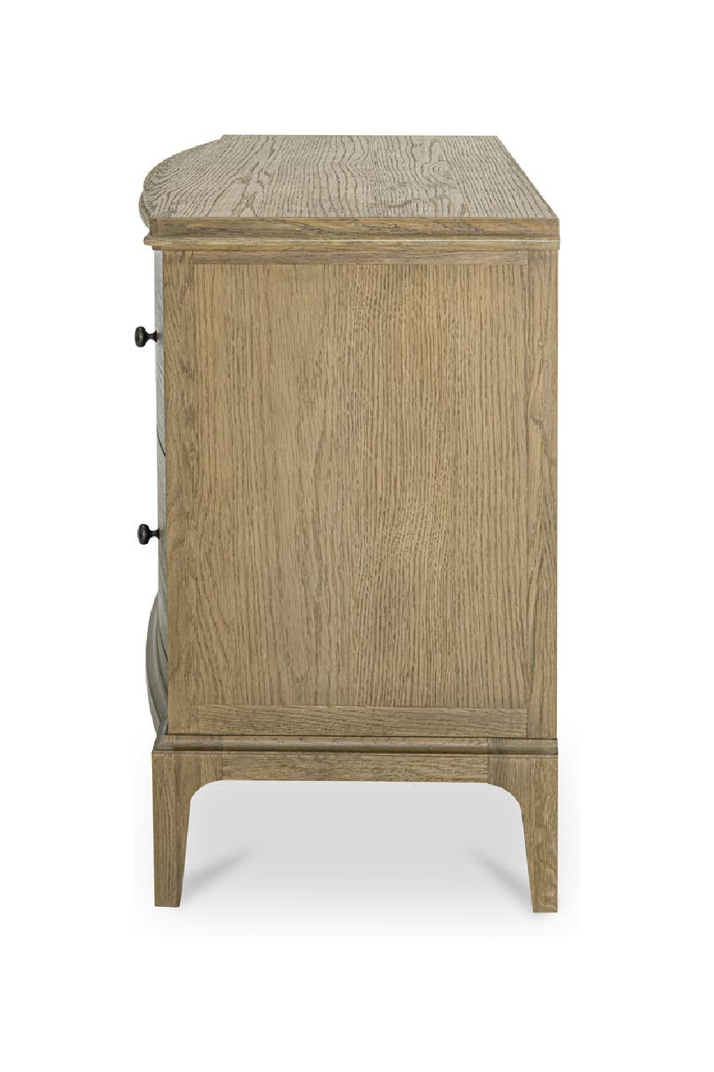 Modern European furniture - Brown Oak 2-Drawer Nightstand - www.oroa.com | Oroa.com