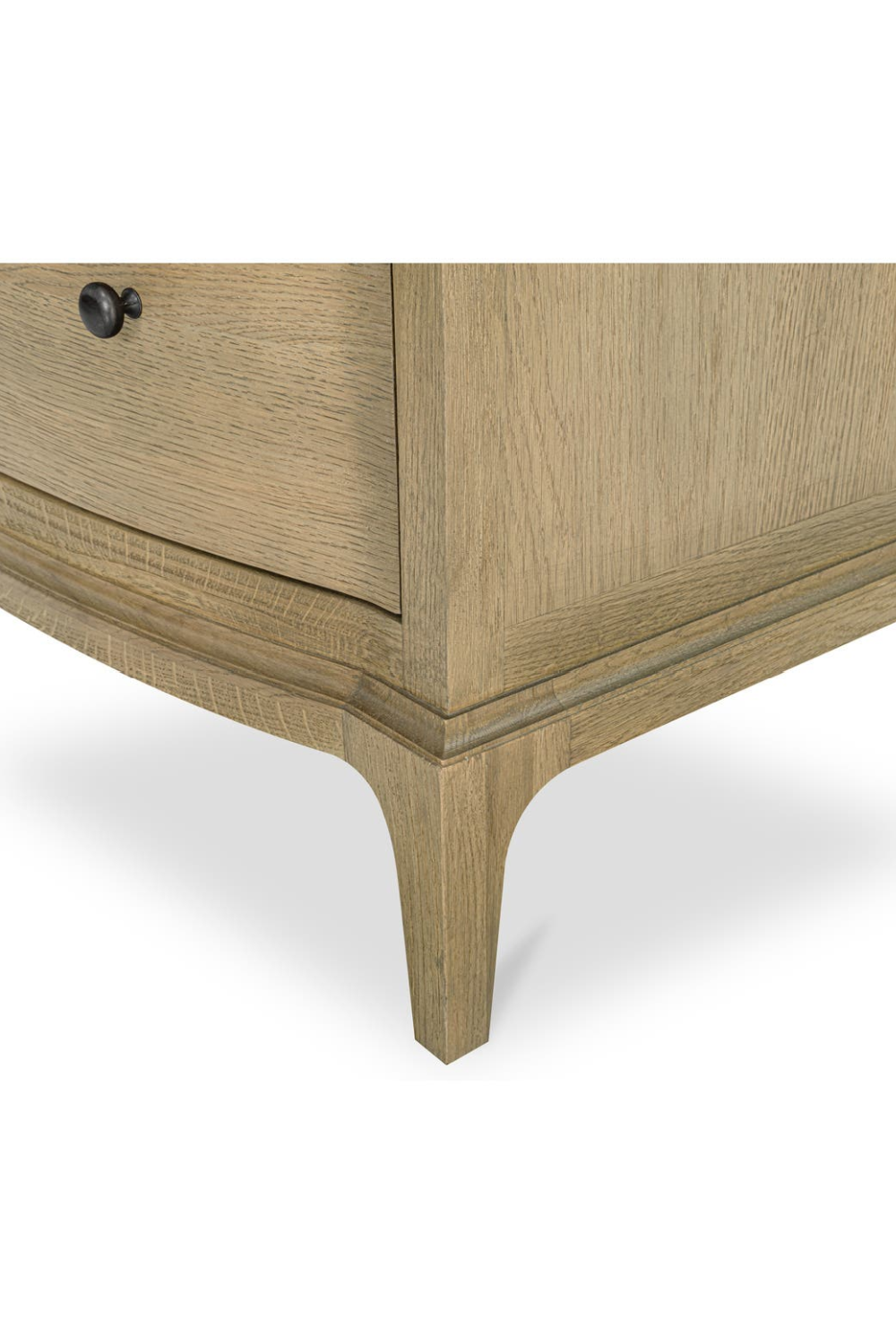 Modern European furniture - Brown Oak 2-Drawer Nightstand - www.oroa.com | Oroa.com