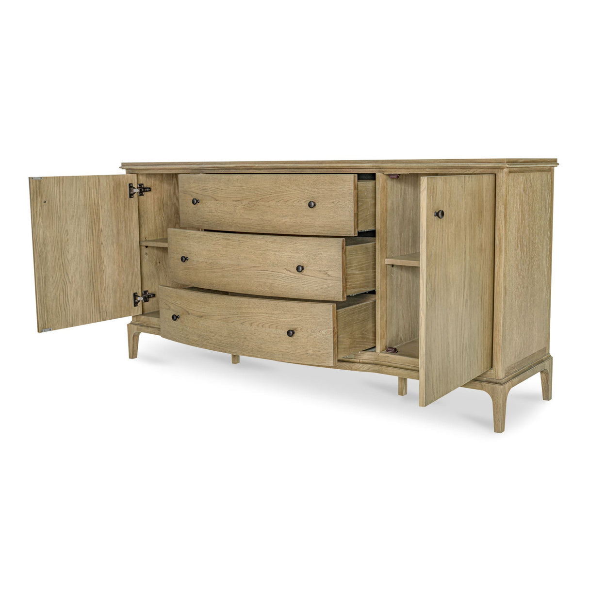 Modern European furniture - Brown Oak Sideboard - www.oroa.com | Oroa.com