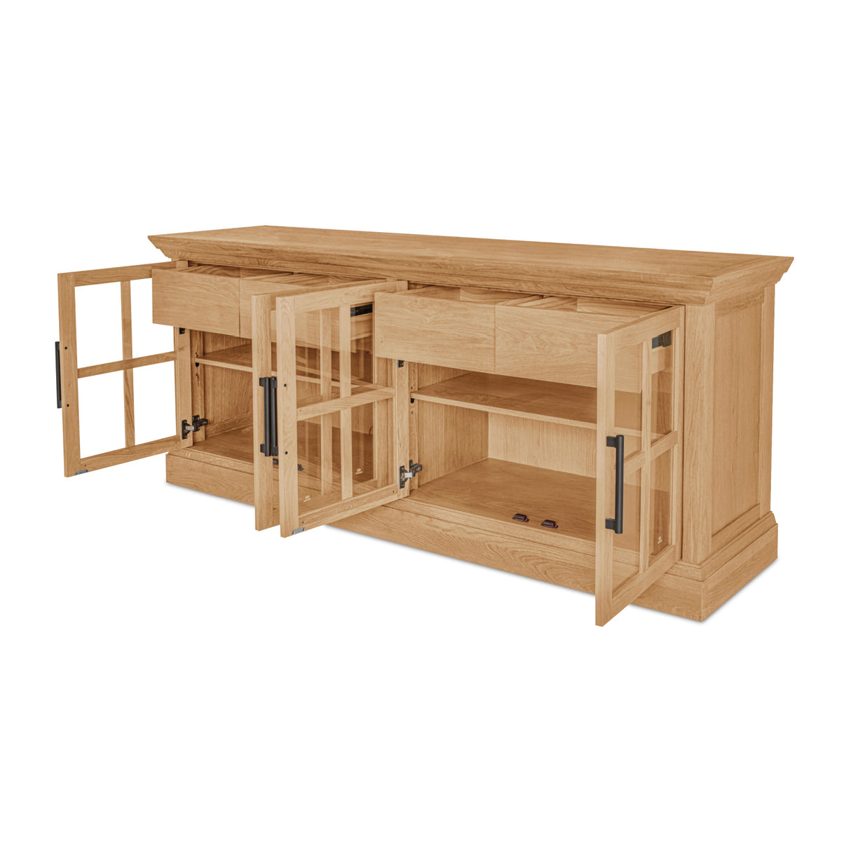 Modern European furniture - Oak 4-Door Sideboard - www.oroa.com | Oroa.com